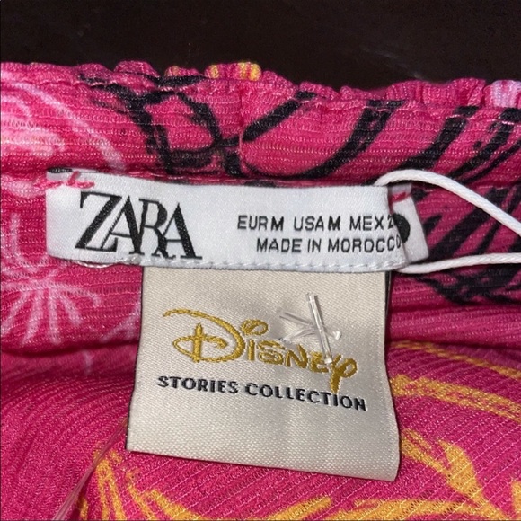 ZARA Disney Stories Collection Jungle Book Halter Top Pink Sleeveless Medium NWT - Picture 12 of 15